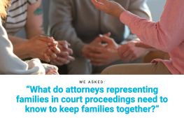 image shows text asking what attorneys representing families need to know