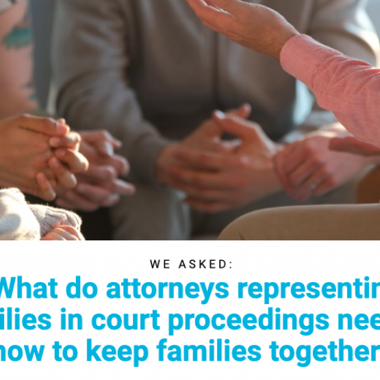 image shows text asking what attorneys representing families need to know
